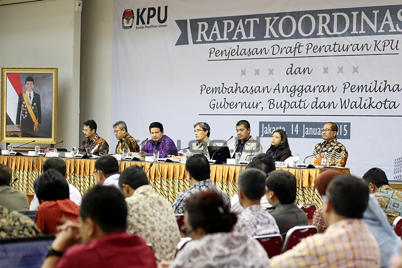 Jajaran KPU Lakukan Koordinasi Mengenai PKPU Pilkada 2015