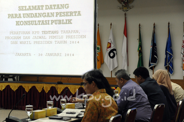KPU Gelar Uji Publik Peraturan Tahapan Pilpres dengan Parpol dan LSM
