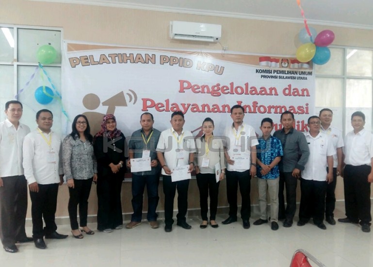 Wujudkan Keterbukaan Informasi, KPU Sulut Gelar Pelatihan PPID
