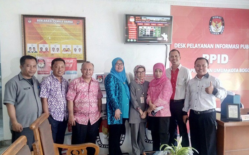 KPU KOTA BOGOR DI KUNJUNGI KOMISIONER KPU PROVINSI JAWA BARAT 