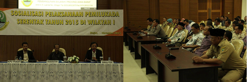 SOSIALISASI PELAKSANAAN PILKADA SERENTAK TAHUN 2015 DI WILAYAH 1 JAWA BARAT