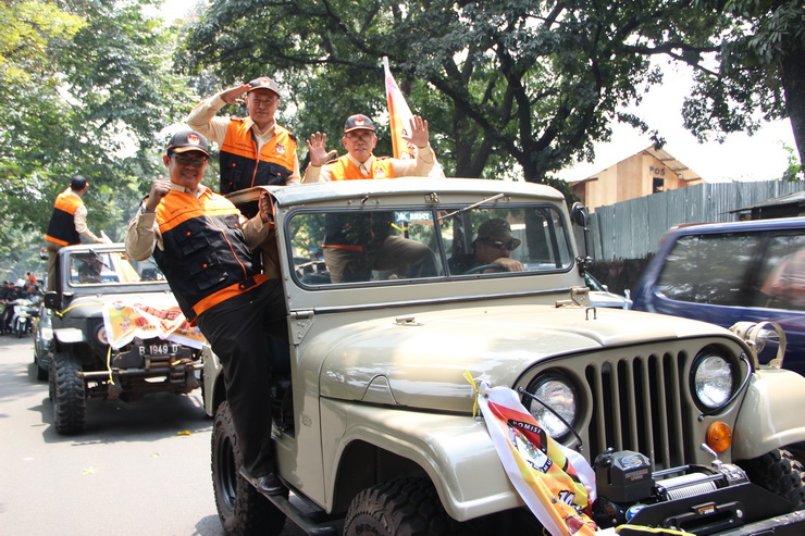 Pawai Kampanye Damai Cawalkot Keliling Kota