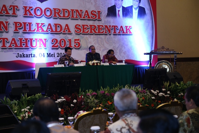 Pilkada Serentak 2015, Kordinasi Stakeholder Tingkat Nasional dan Lokal 