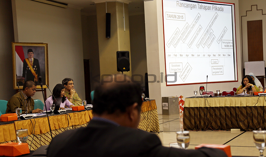 KPU-Bawaslu Bahas Rancangan PKPU Terkait Pemilu 2015