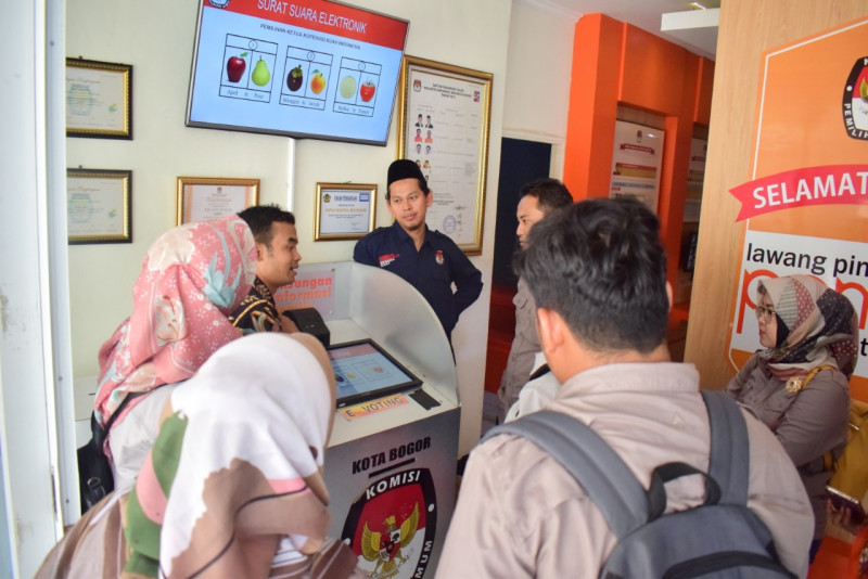 KPU Kabupaten Kediri mendatangi KPU Kota Bogor