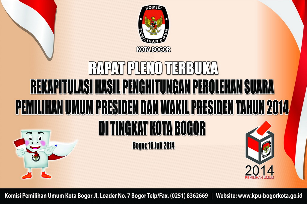 Rekapitulasi Hasil Penghitungan Suara Pilpres 2014 Tingkat Kota Bogor