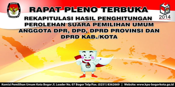 Hasil Rapat Pleno Terbuka Rekapitulasi Hasil Penghitungan Suara Pileg 2014 Tingkat Kota Bogor