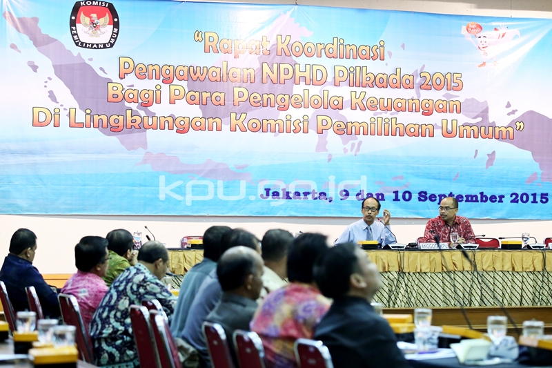 KPU Lakukan Rakor Pengawalan NPHD Pilkada 2015