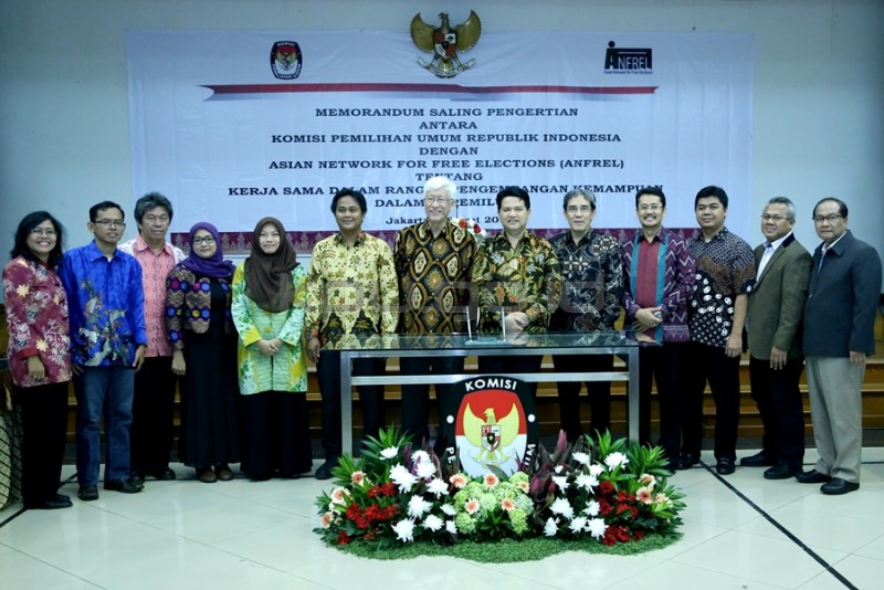 KPU Tandatangani MoU dengan ANFREL