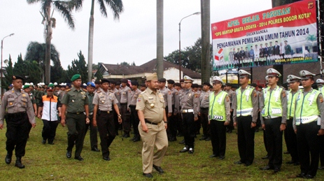 Amankan Pemilu 2014, Polri Apel Konsolidasi Gelar Pasukan OPS Mantap Brata Lodaya 