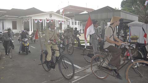 Memperingati HUT RI, Oncom Napak Tilas Perjuangan di Bogor
