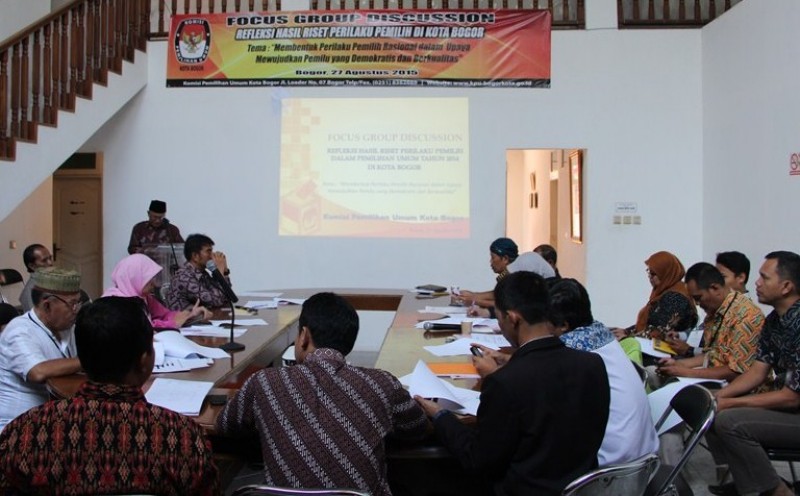 FOCUS GROUP DISCUSSION REFLEFKSI TERHADAP HASIL RISET PERILAKU PEMILIH DALAM PEMILIHAN UMUM TAHUN 2014 DI KOTA BOGOR
